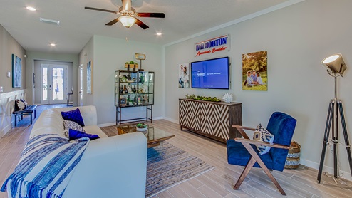 Open living room