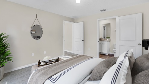 Bedroom with closet