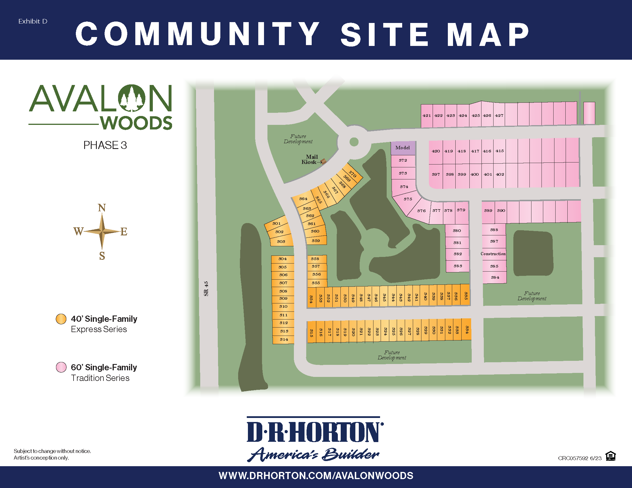 New Homes in Avalon Woods Newberry, FL D.R. Horton