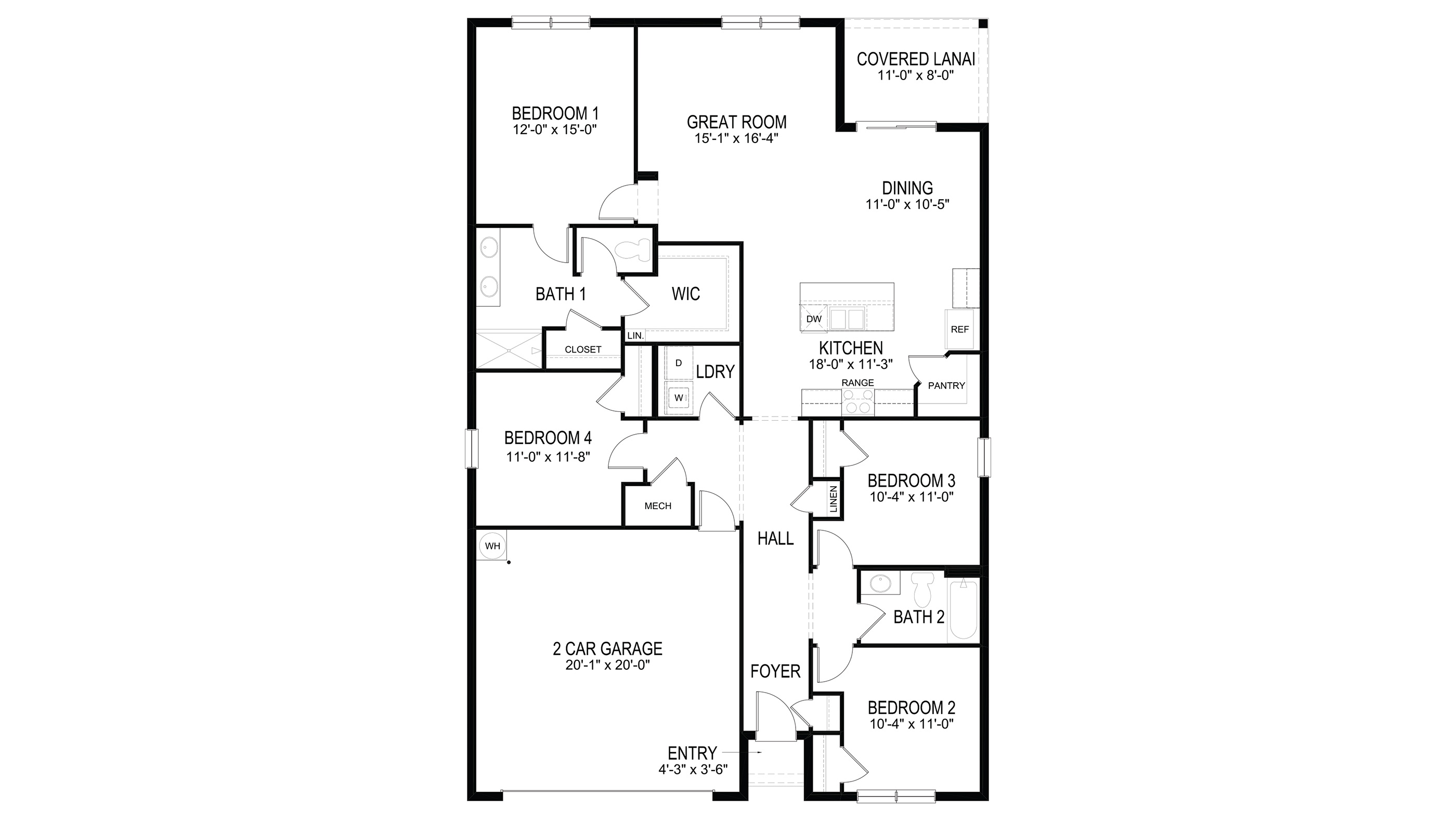 Cali floorplan blacklines