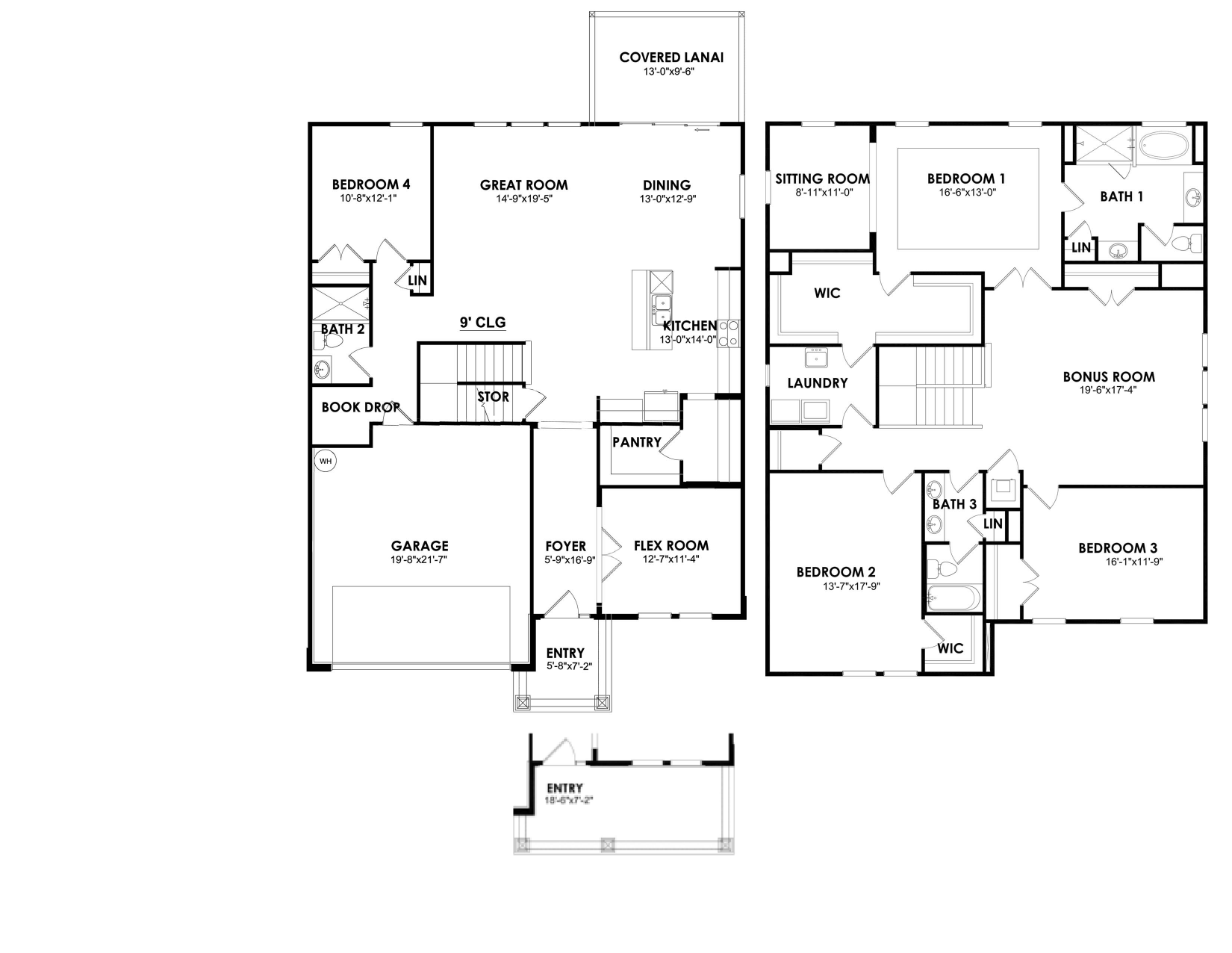 Holden floorplan blacklines