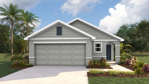Allex elevation C with siding