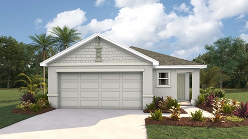 Allex elevation D with siding