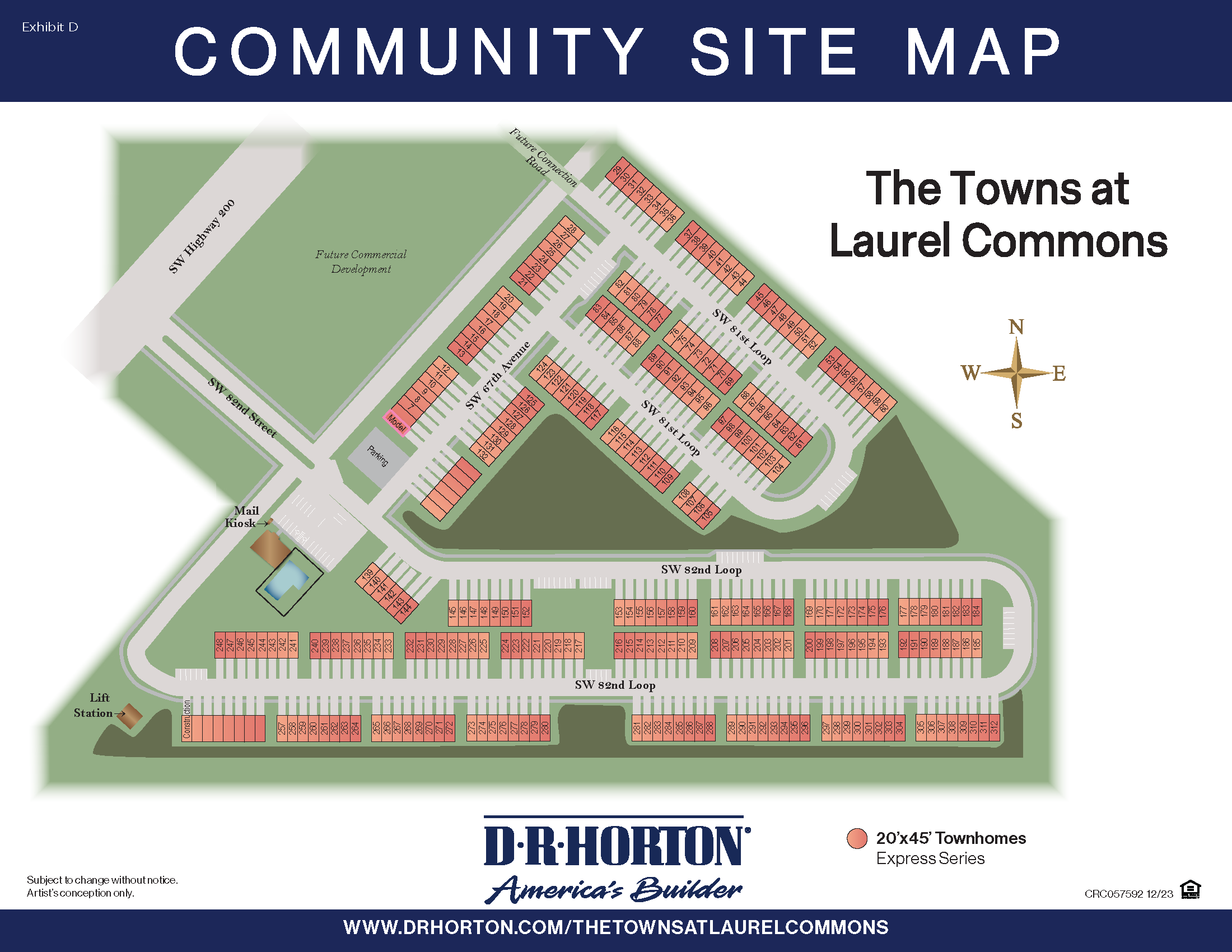 New Homes in The Towns at Laurel Commons OCALA, FL D.R. Horton