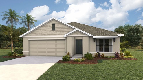Aria elevation D with siding