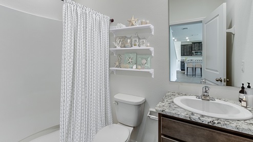 Finley Woods Coral downstairs bathroom