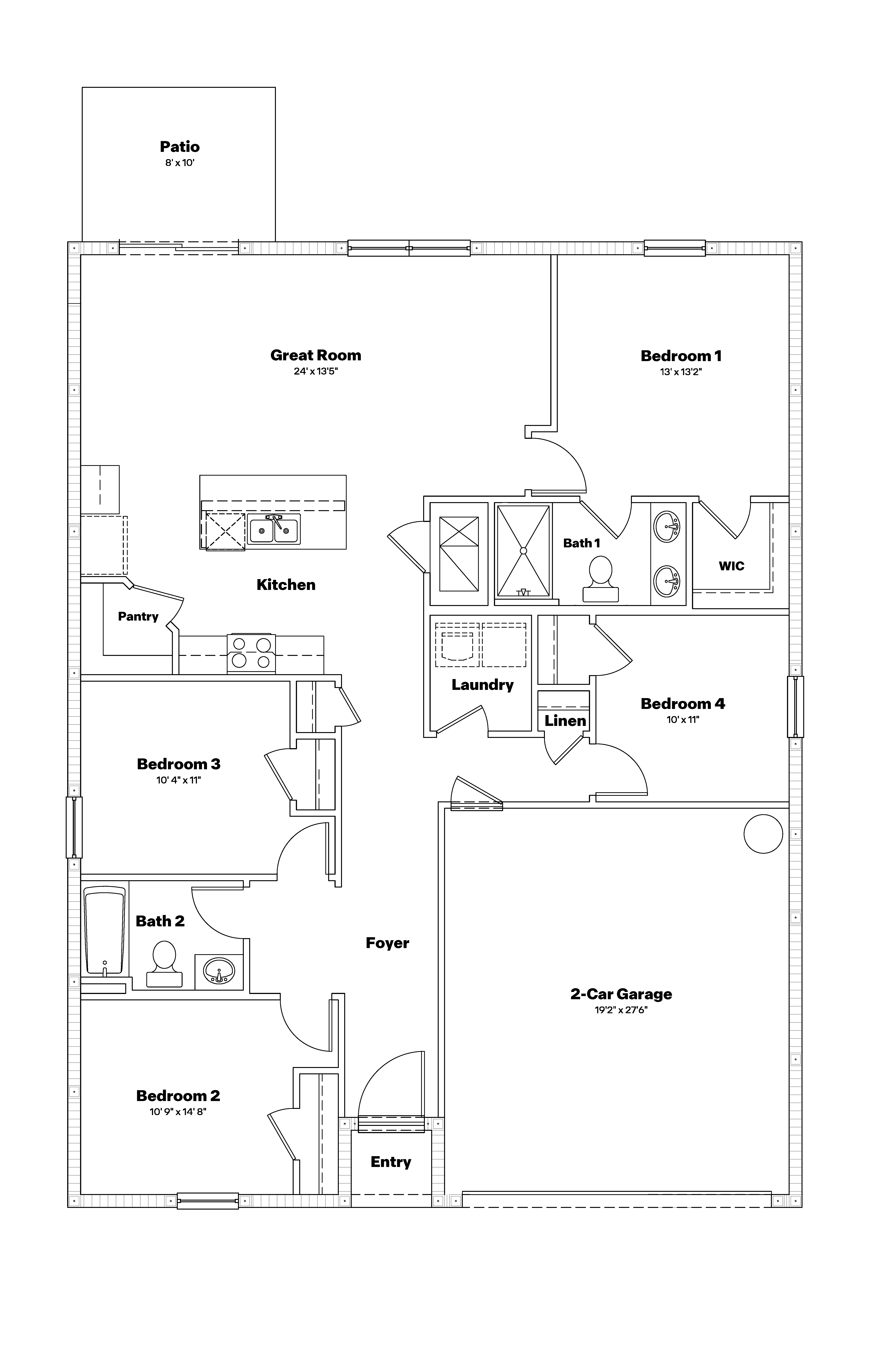 Freeport Floorplan blacklines