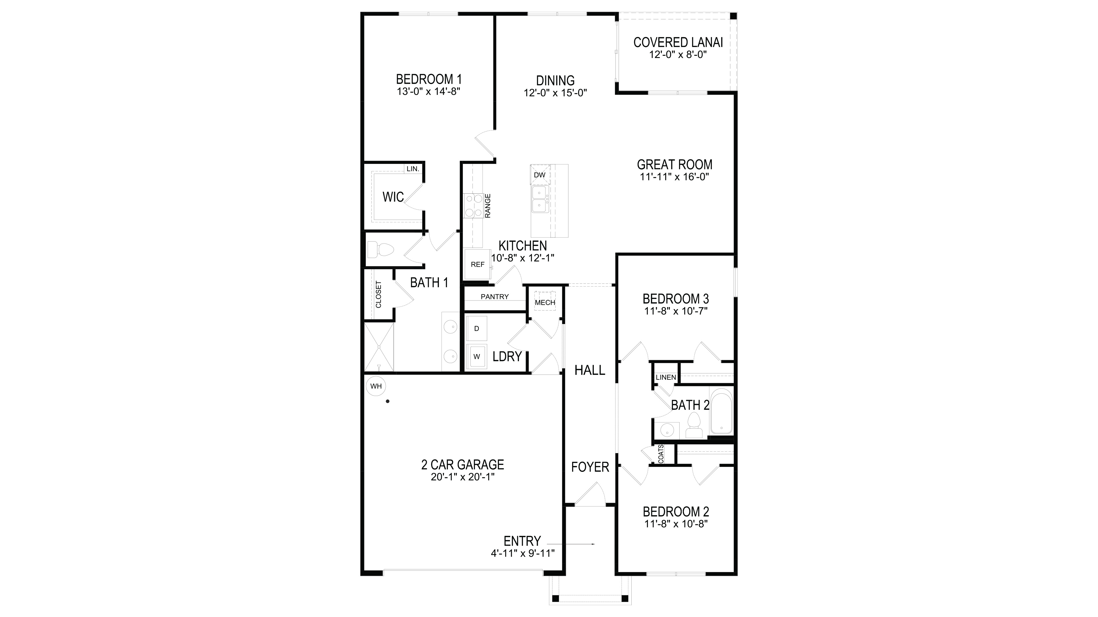 Aria floorplan blacklines