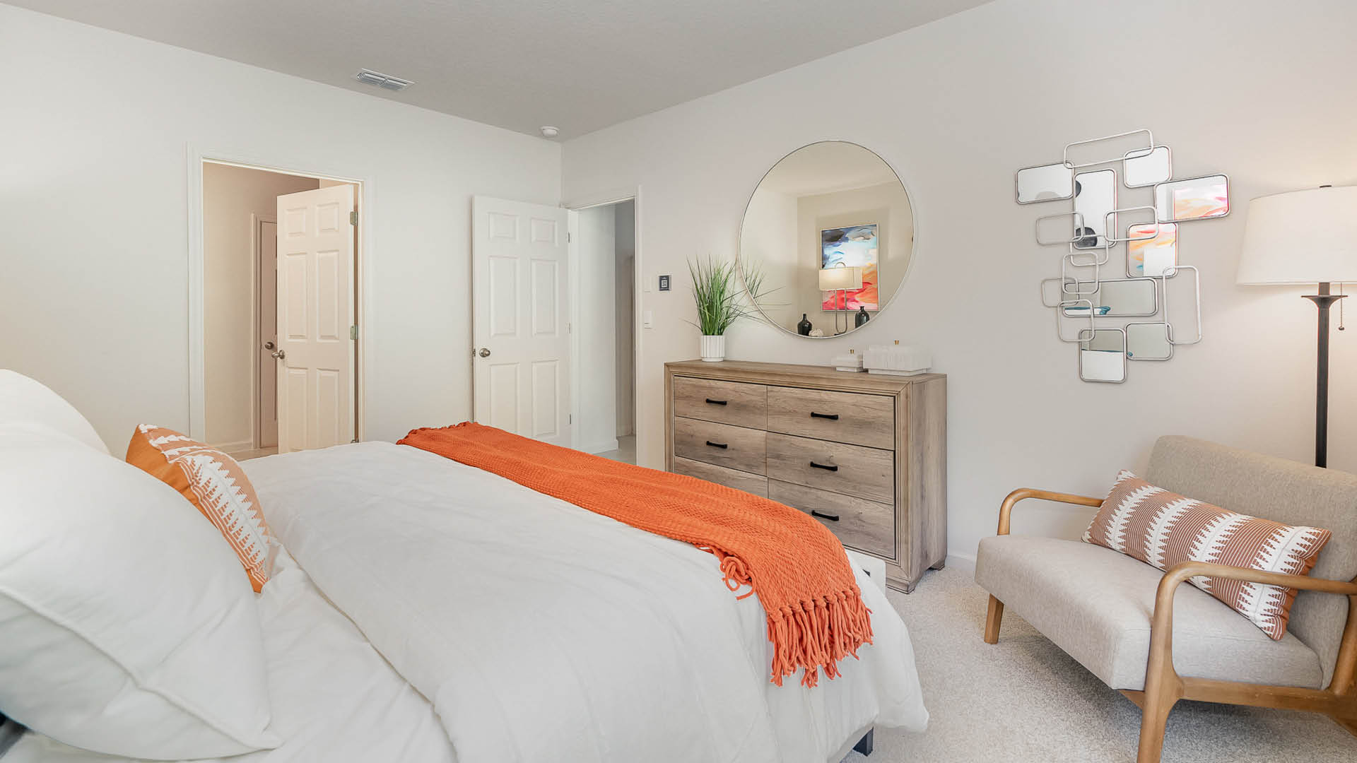 Primary Bedroom overlooking bathroom