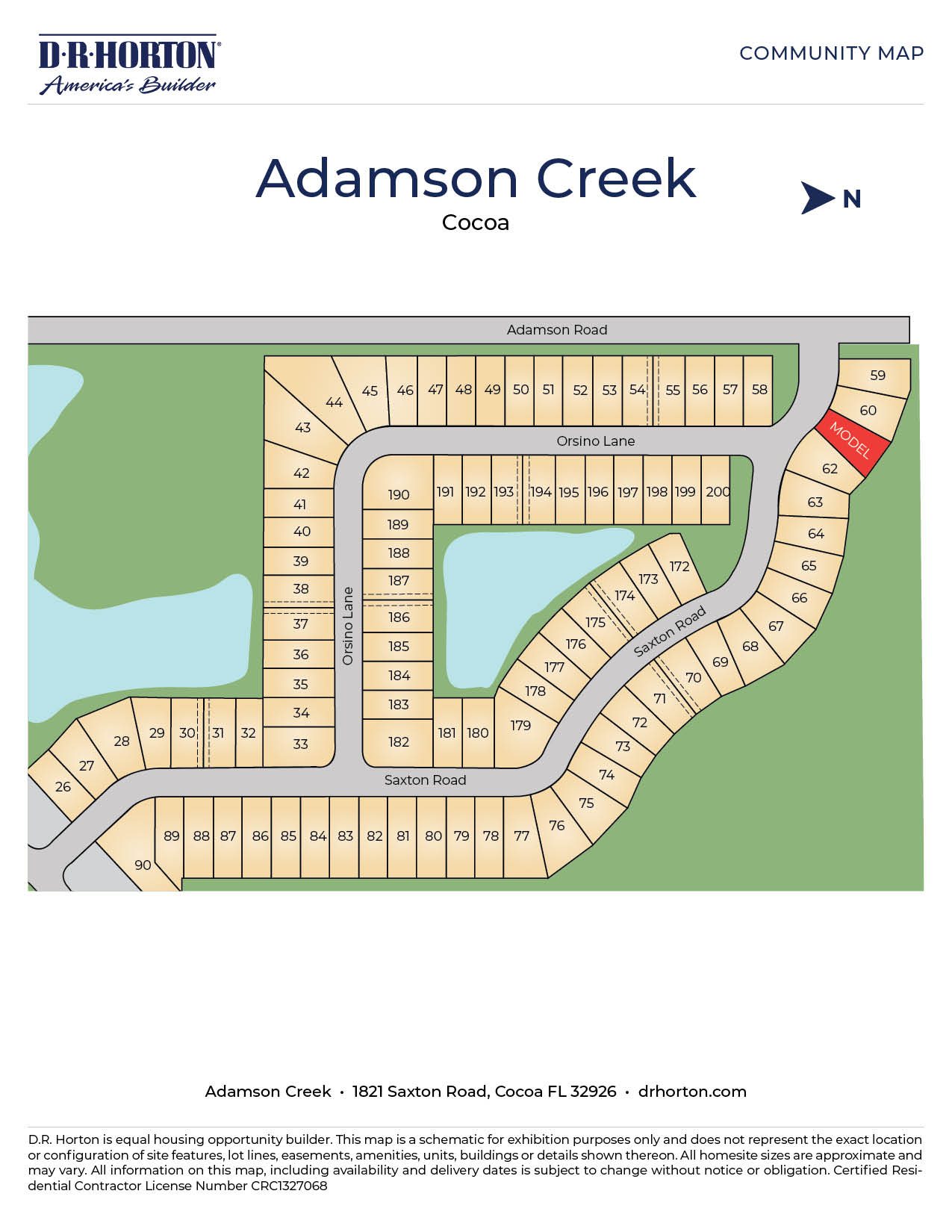 New Homes in Adamson Creek Cocoa, FL D.R. Horton