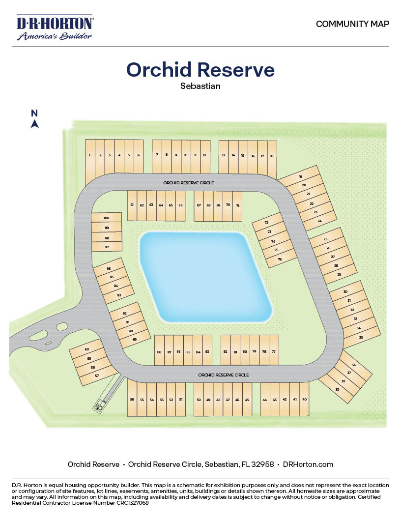 New Homes in Orchid Reserve Sebastian, FL D.R. Horton