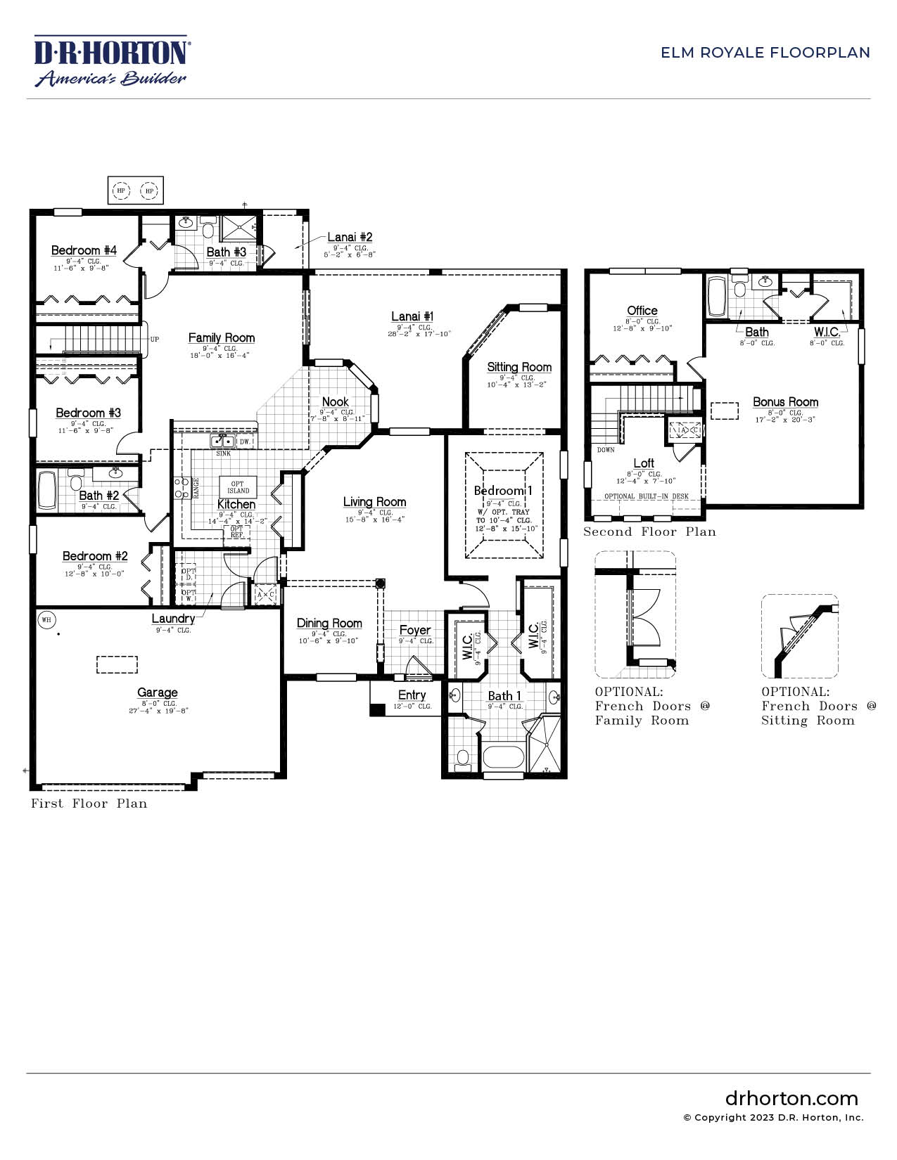 Floor Plan in Crystal Bay Estates GrantValkaria, FL D.R. Horton