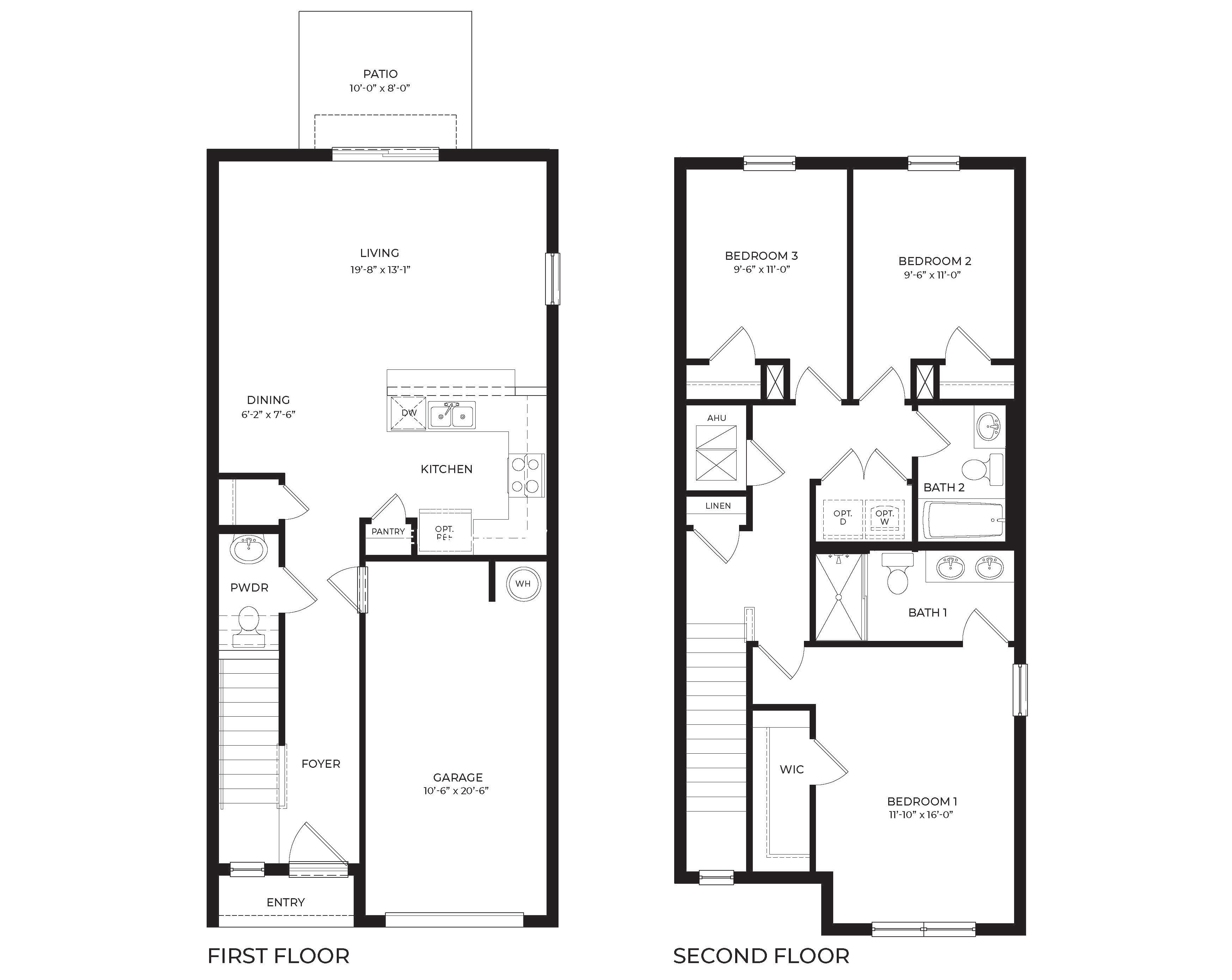 Pearson End Unit Floorplan Layout