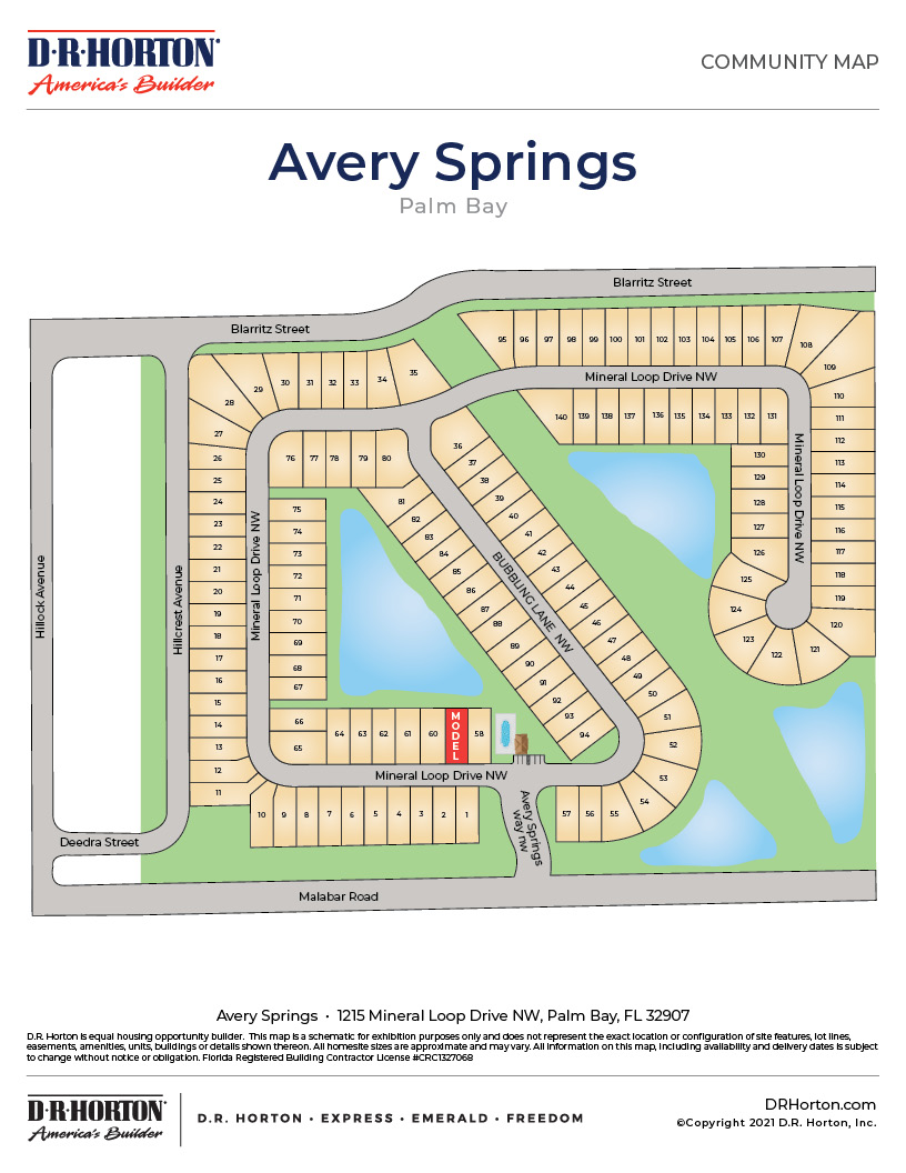 New Homes in Avery Springs | Palm Bay, FL | D.R. Horton
