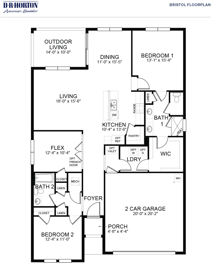 Bristol Floor Plan