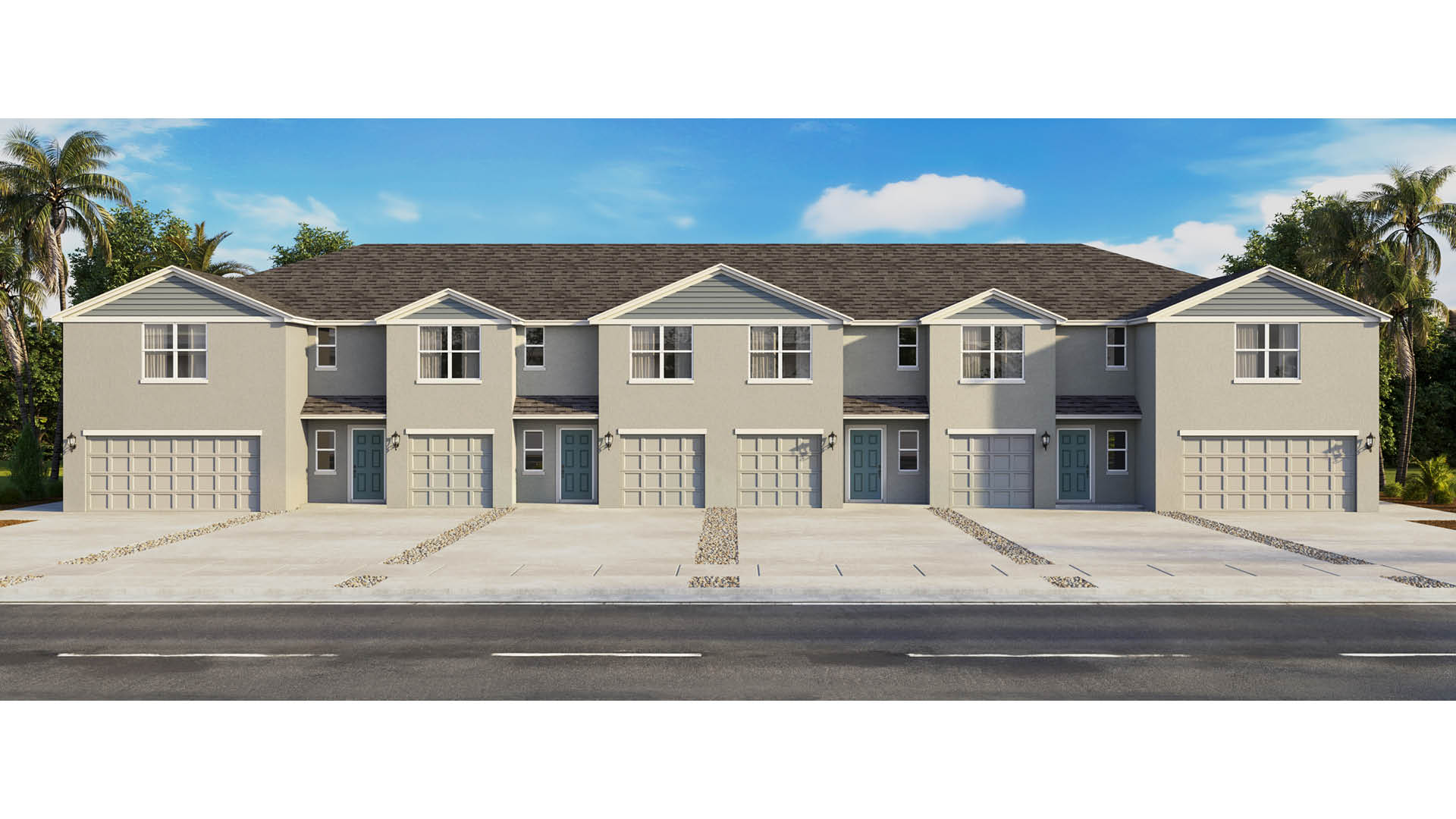 6 Unit Townhomes with one and two-car options.