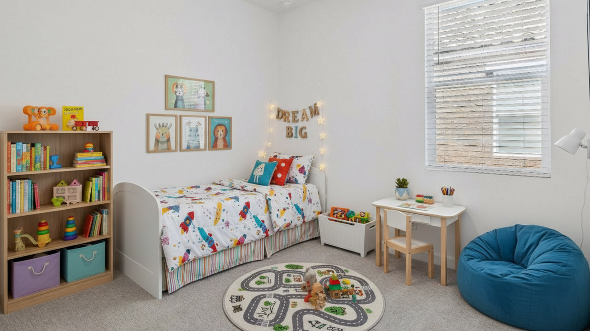 Virtually Staged Bedroom