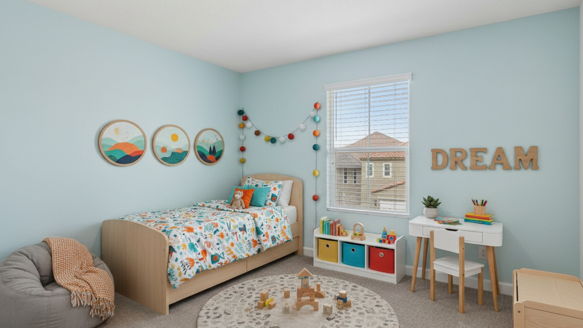 Virtually Staged Bedroom