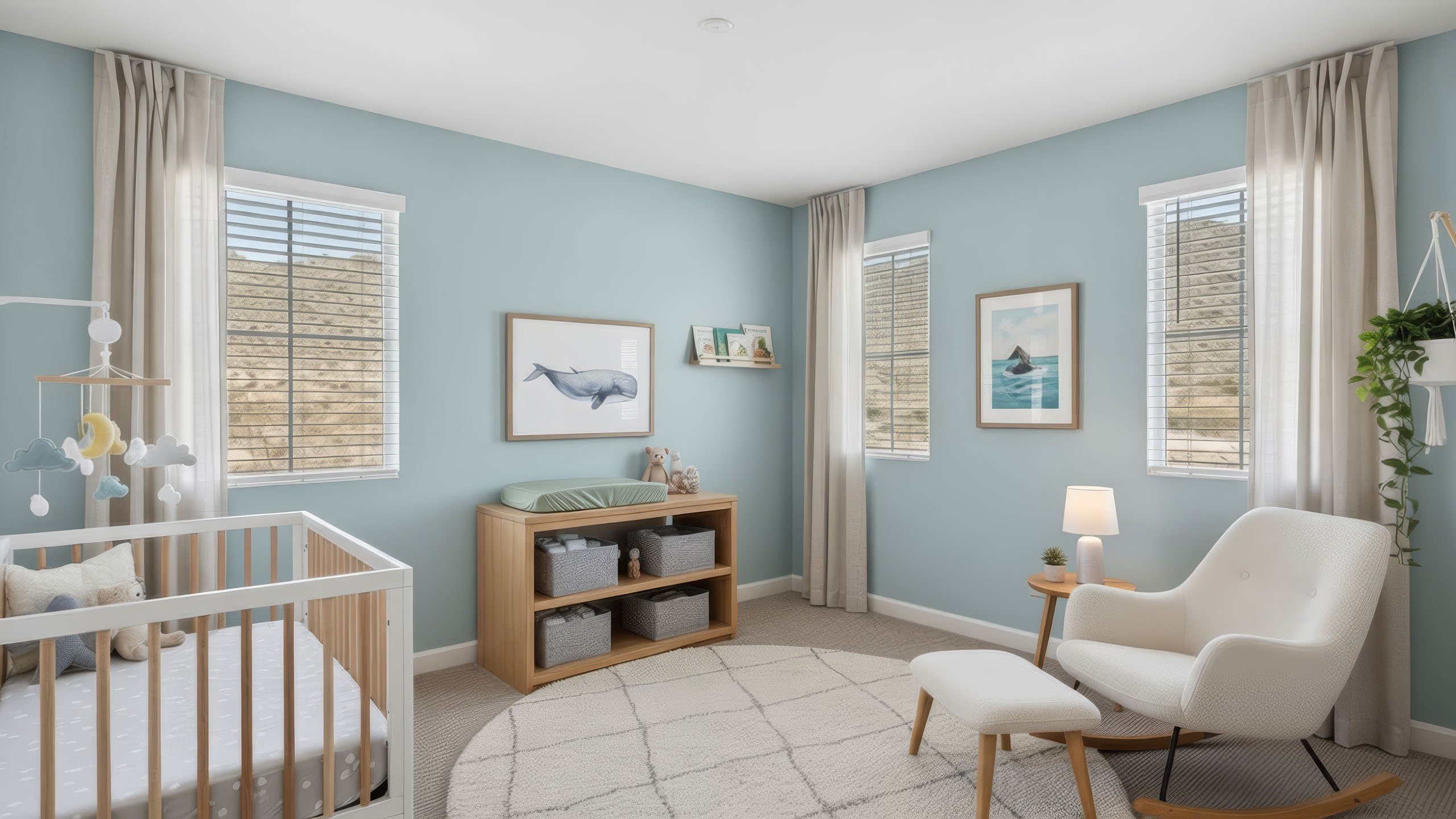 Virtually Staged Bedroom