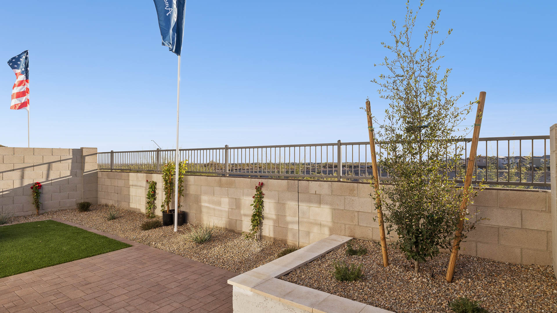 Backyards with covered concrete patios offering seating and outdoor connectivity