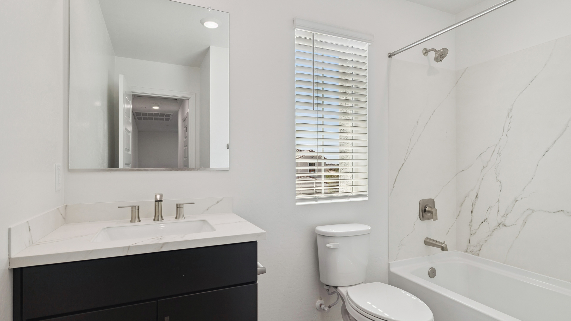 Bathroom with a soaking tub.