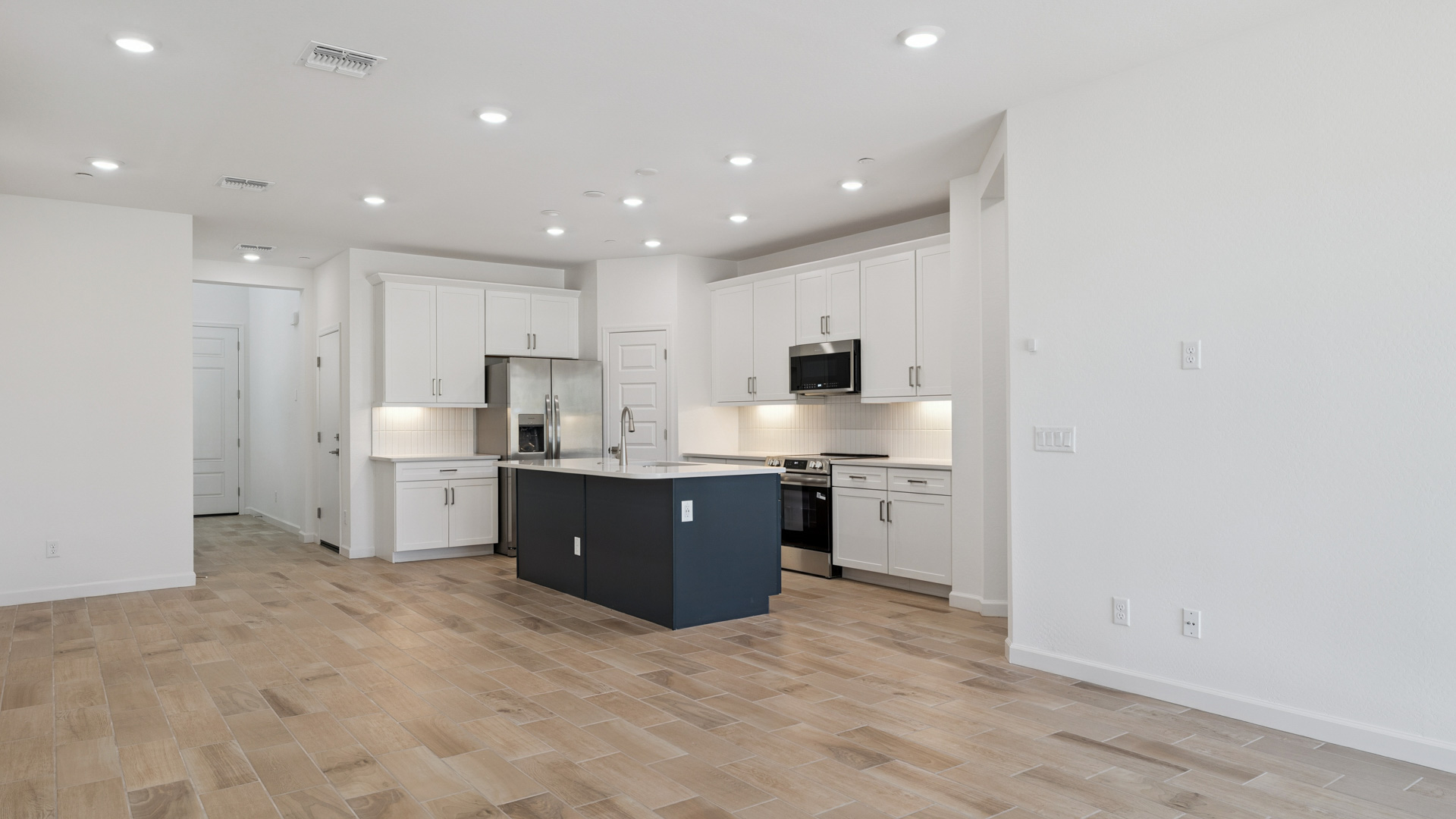 Open concept living room.