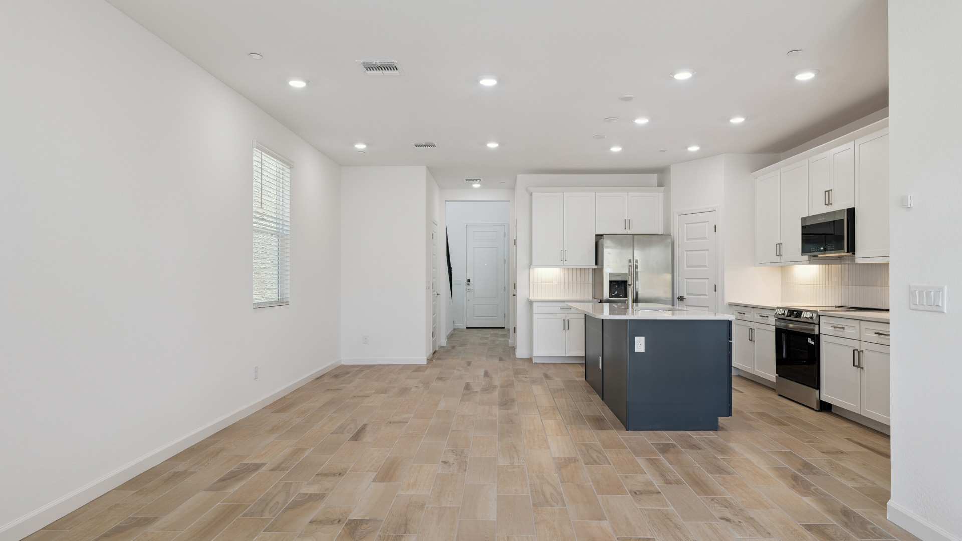 Open concept living room.