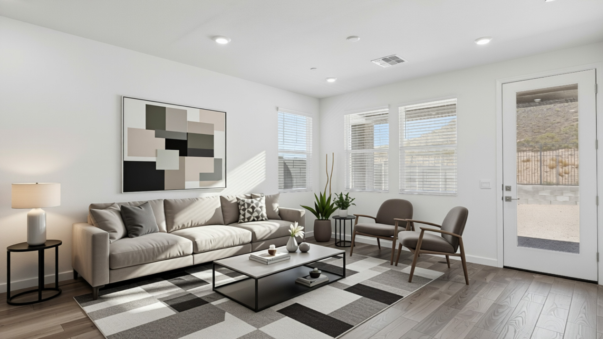 Virtually Staged Living Room
