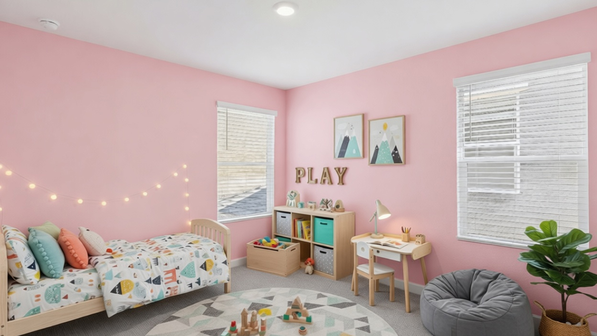 Virtually Staged Bedroom