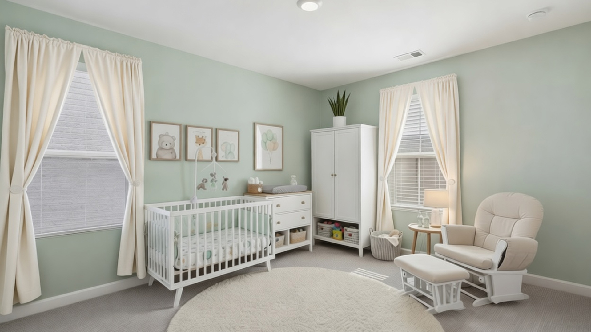 Virtually Staged Bedroom