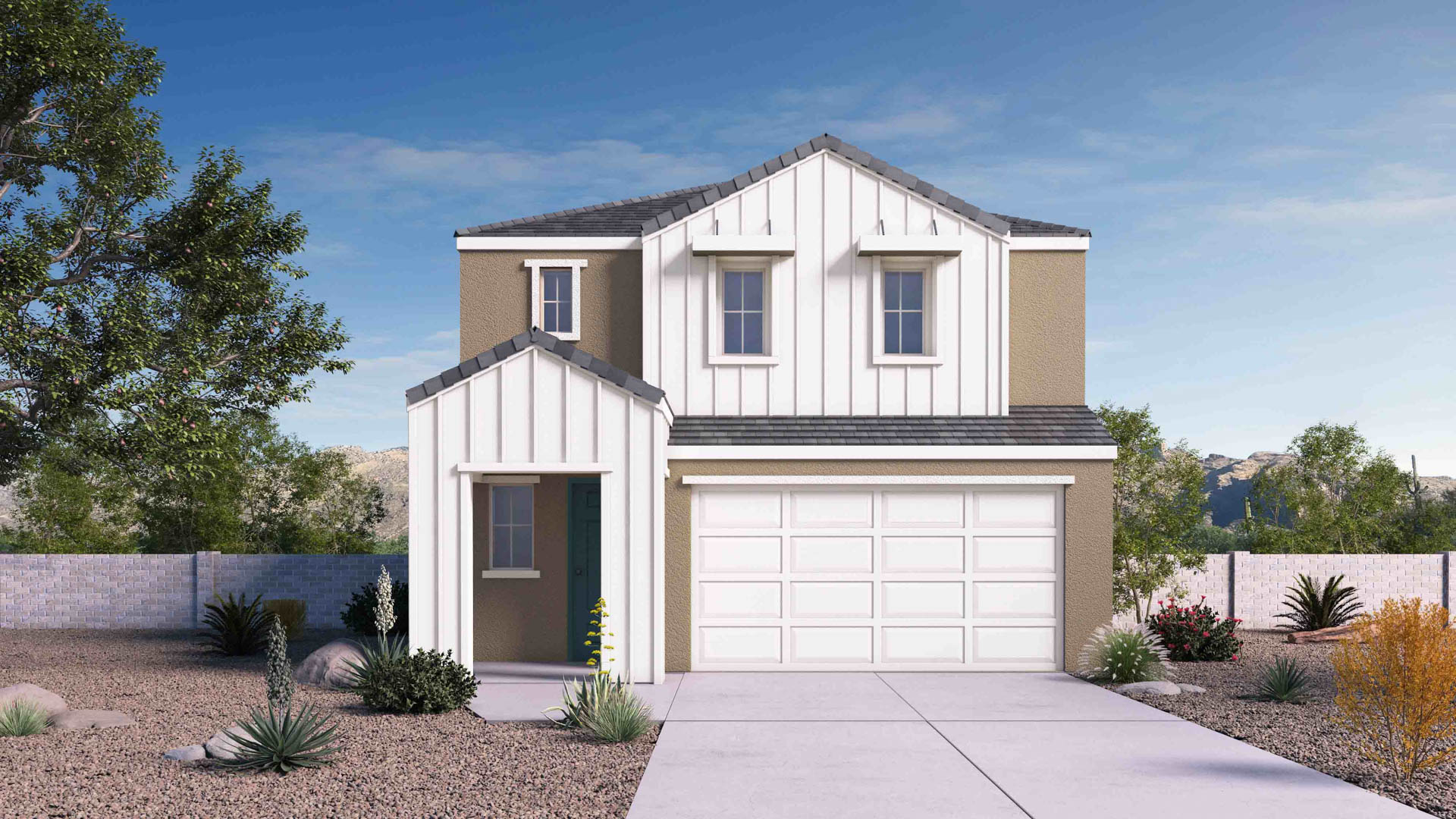 Mirage B Front Elevation