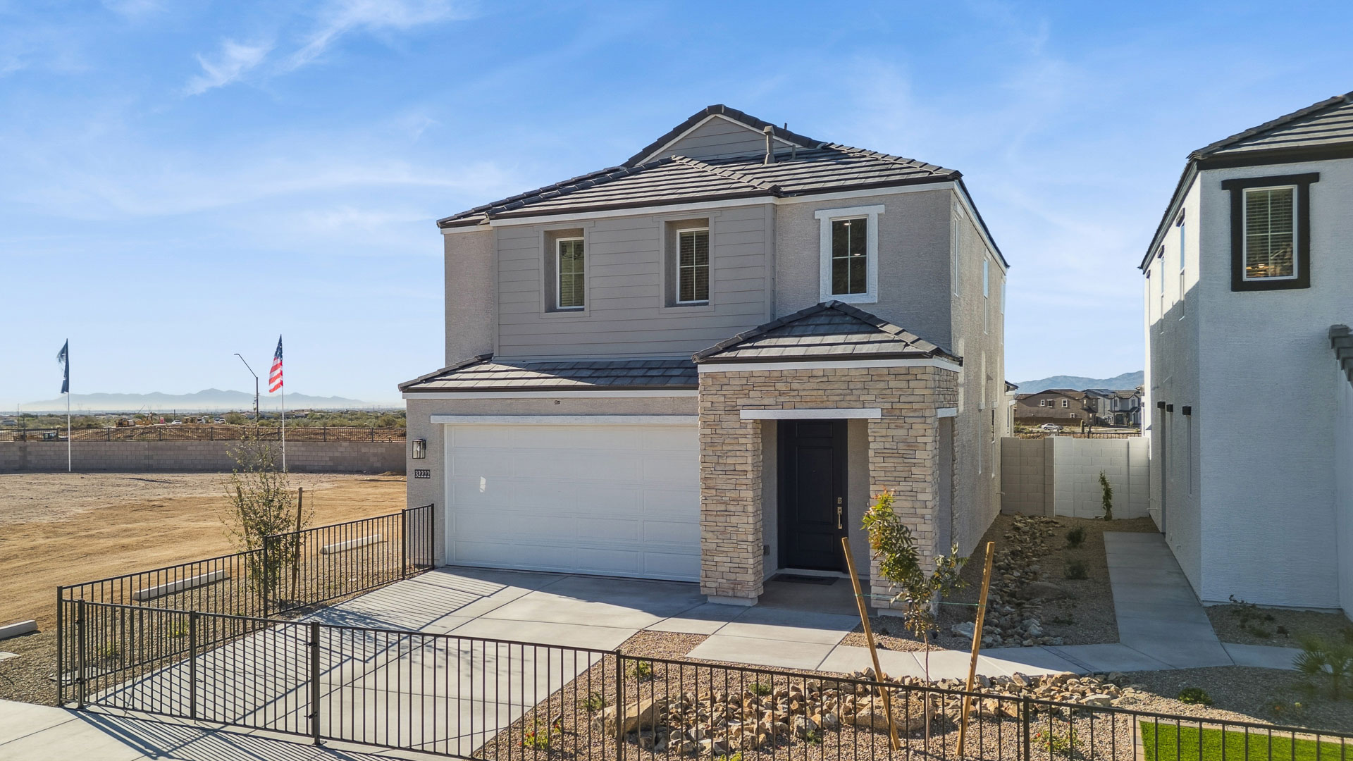 Community park and walking paths near Mirage Plan by D.R. Horton