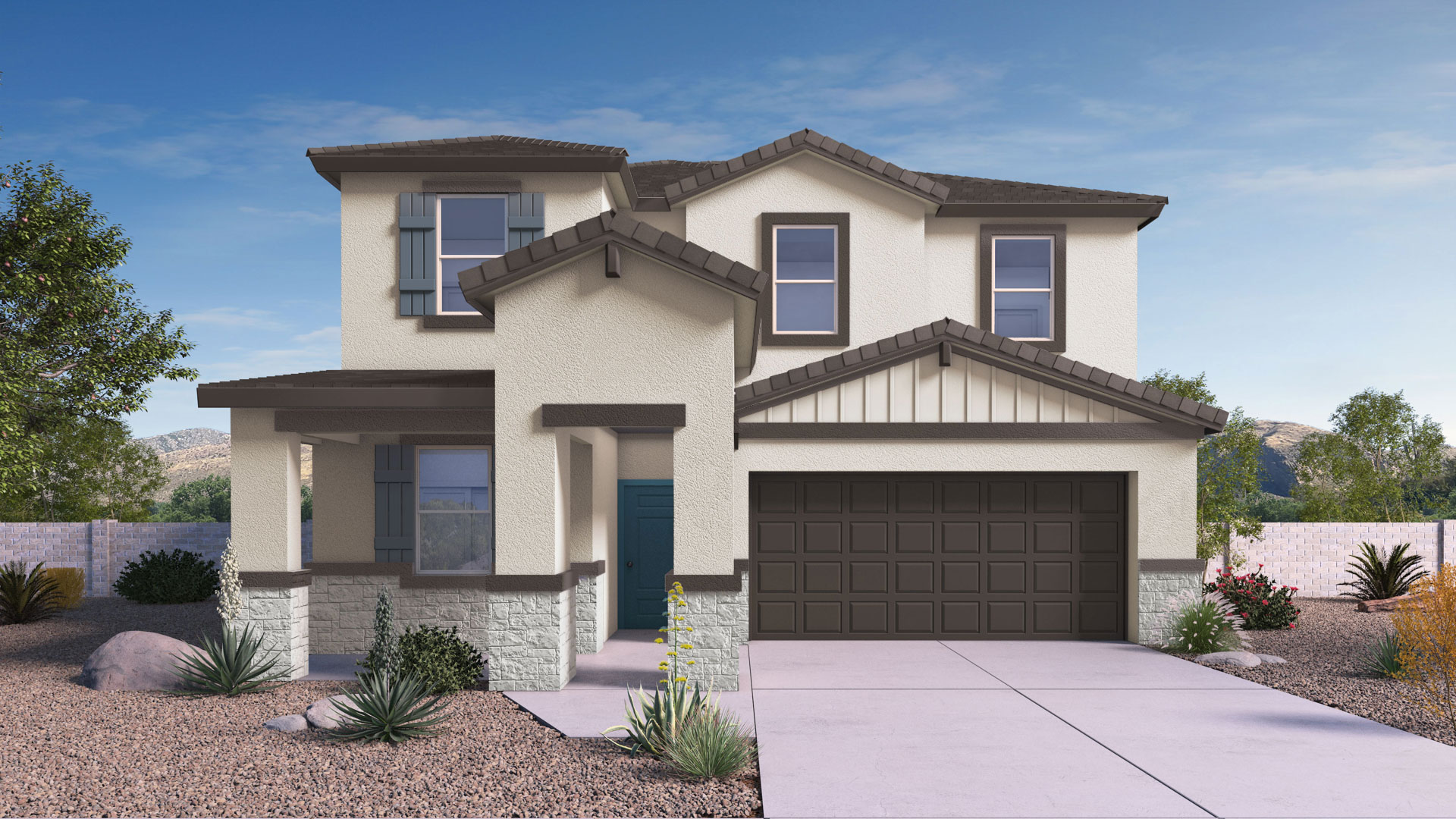 This home — photograph published by the builder