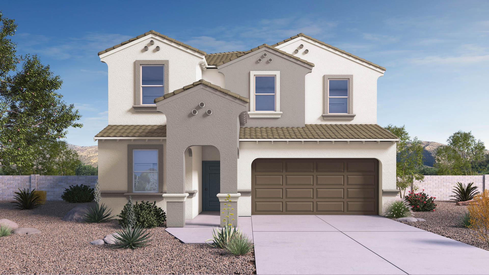Front of home.