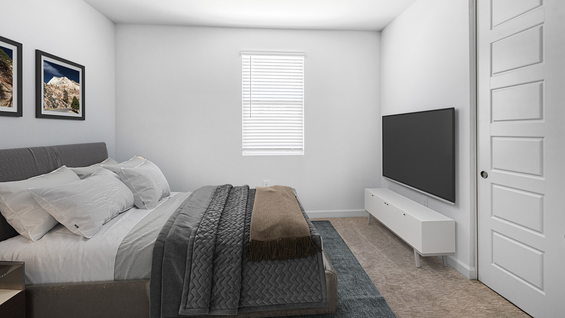 Virtually Staged Bedroom