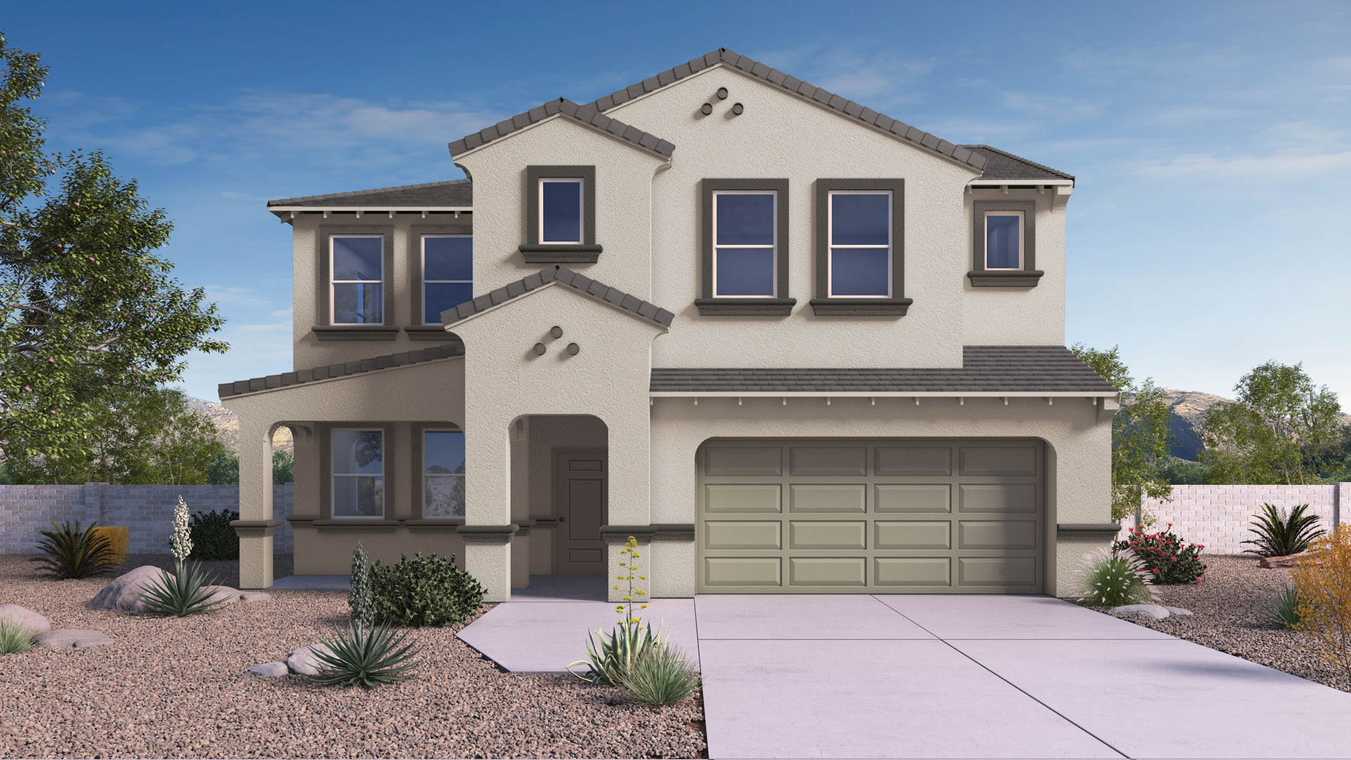 This home — photograph published by the builder