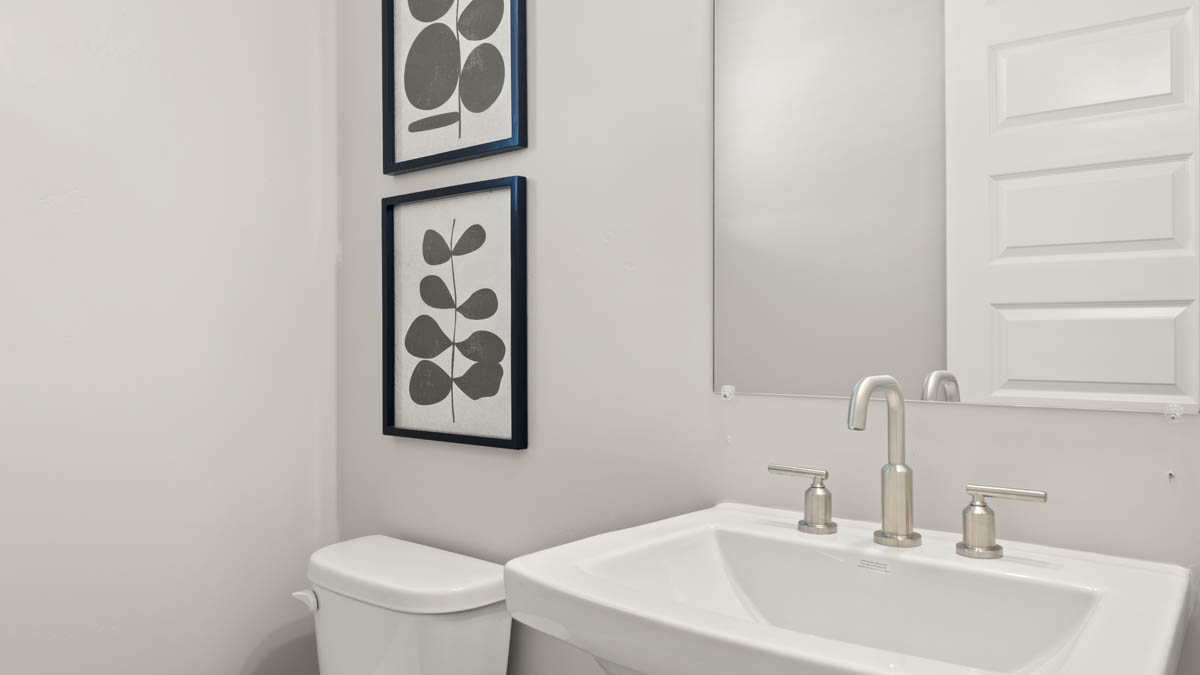 Half-bathroom downstairs.