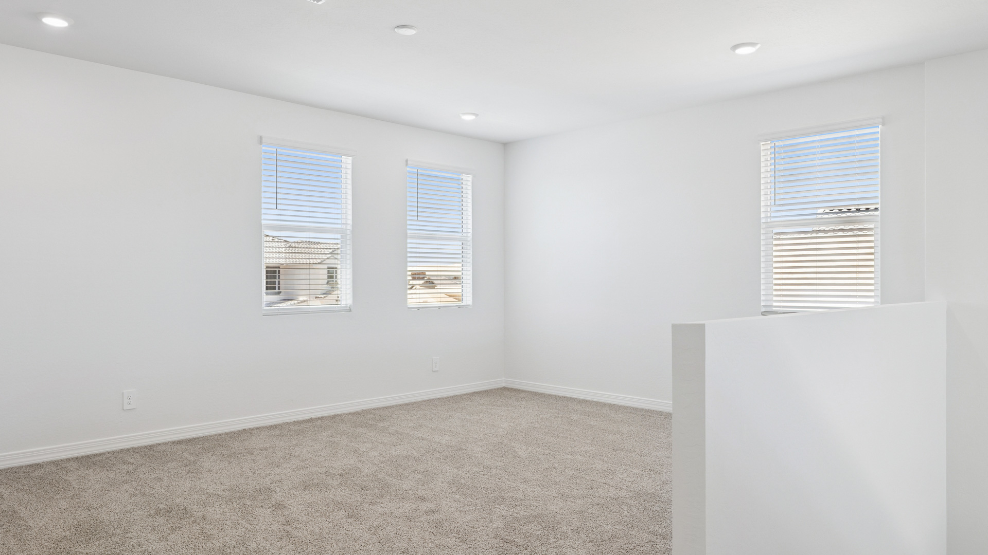 Upstairs living area