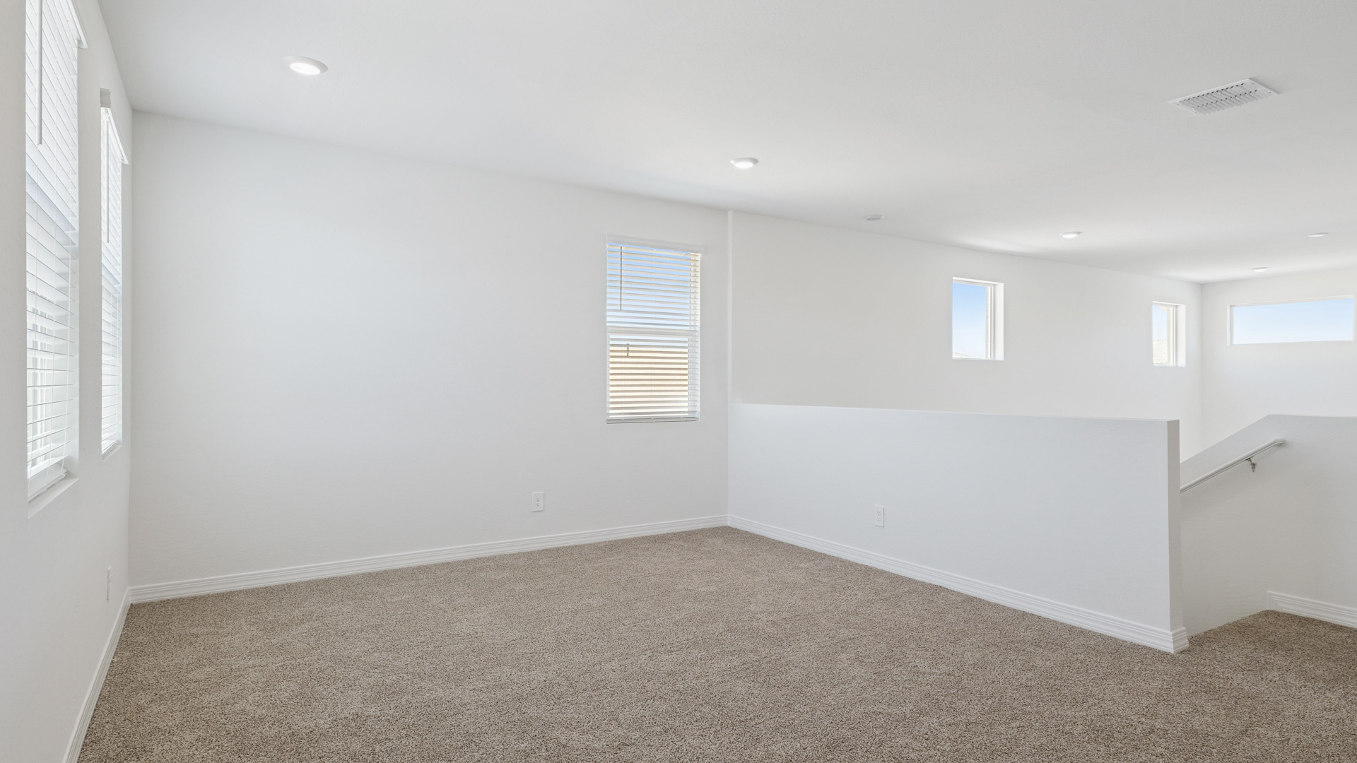 Upstairs living area