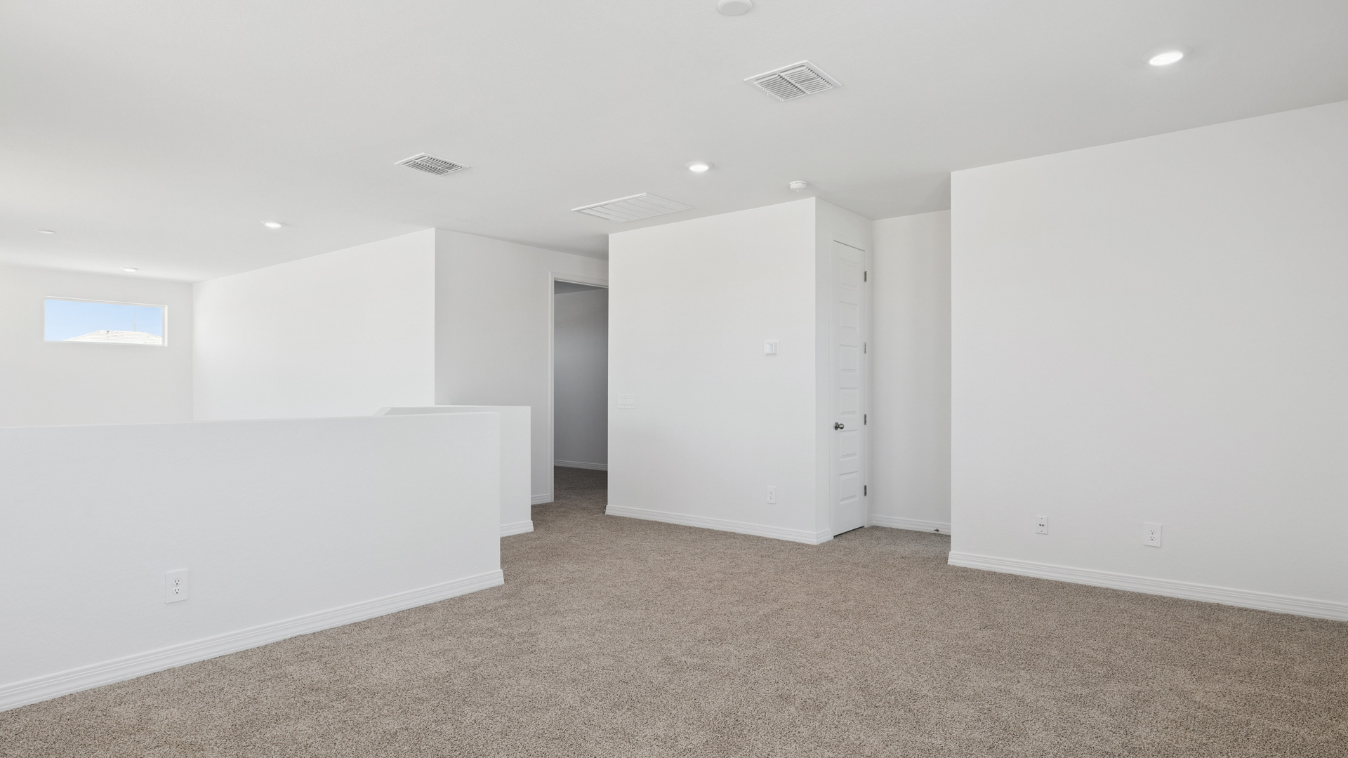 Upstairs living area