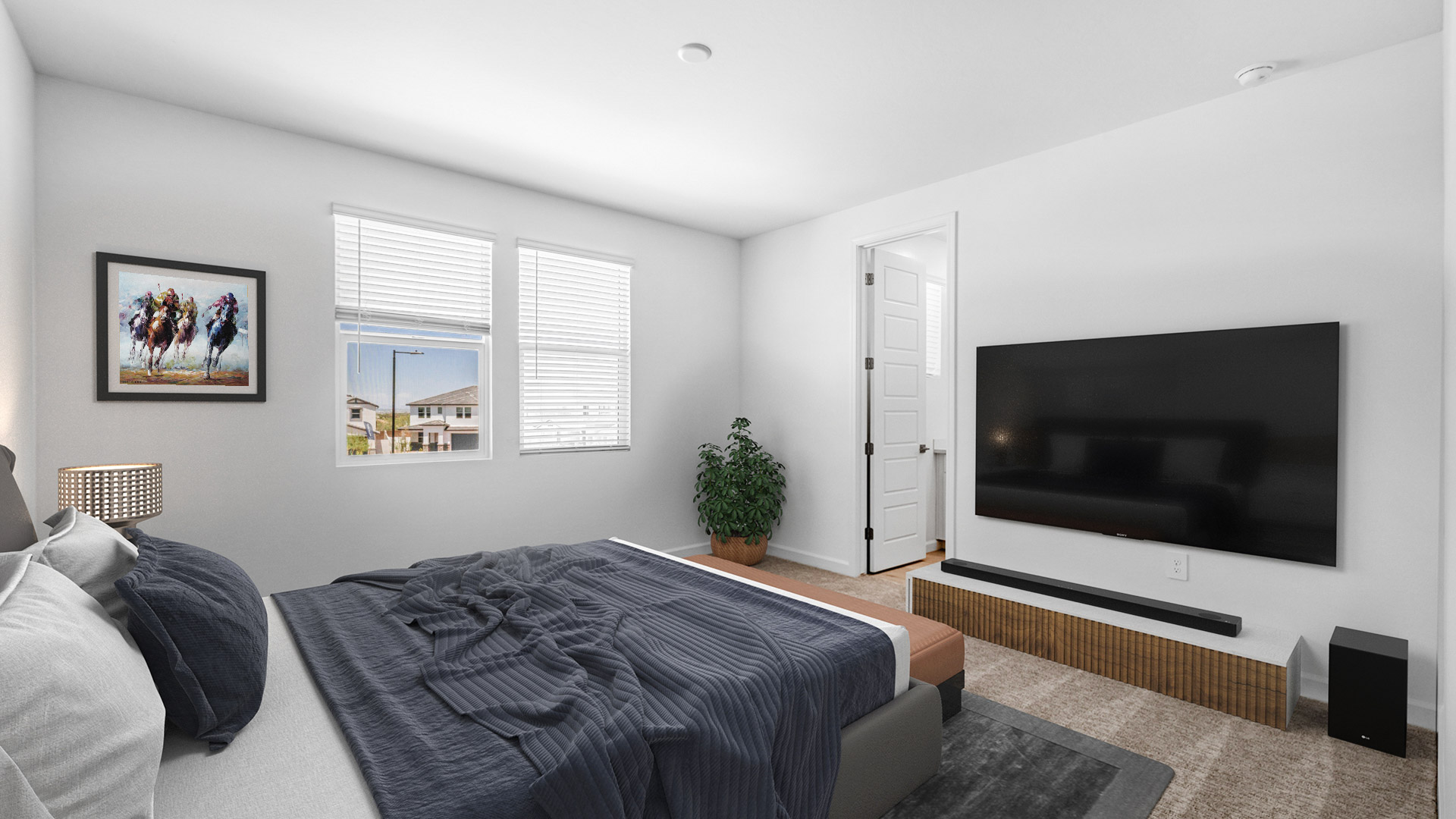 Virtually Staged Bedroom