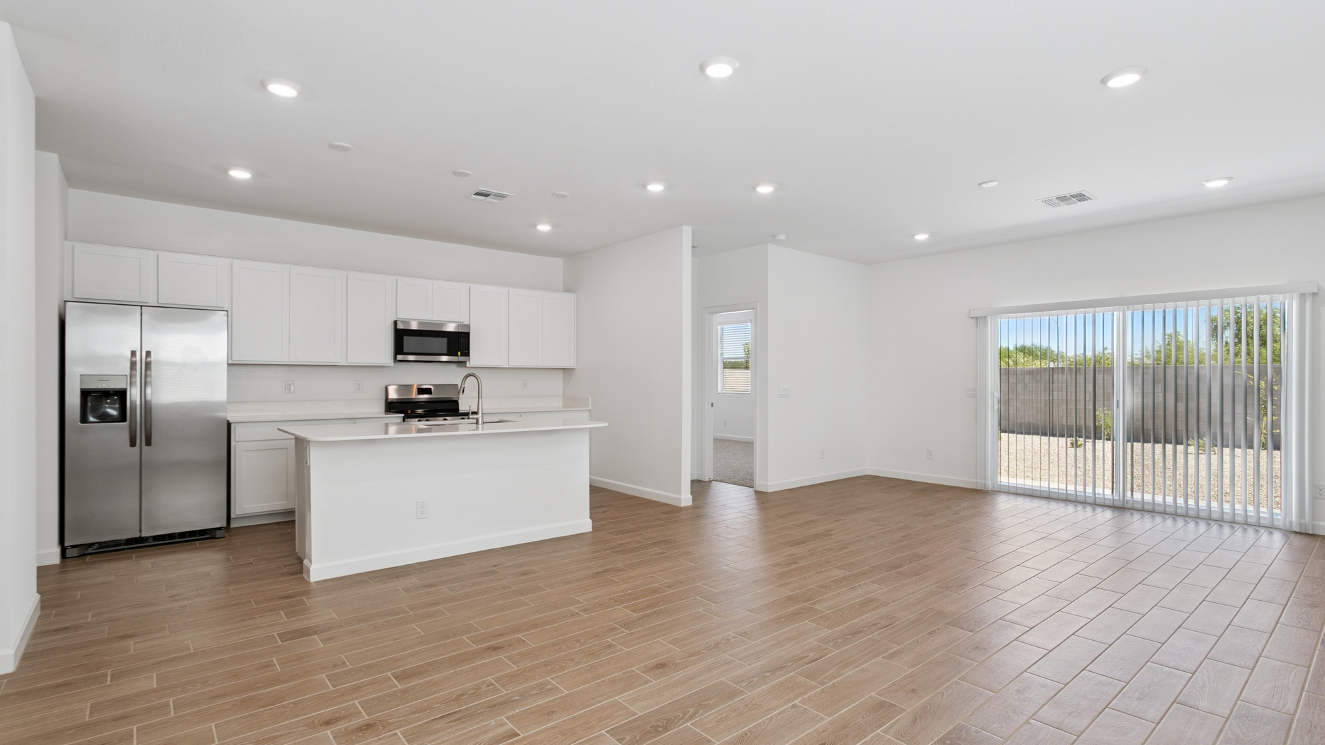 Kitchen and Living Room