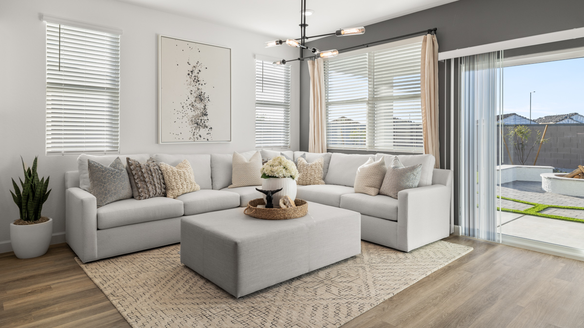 open concept living area