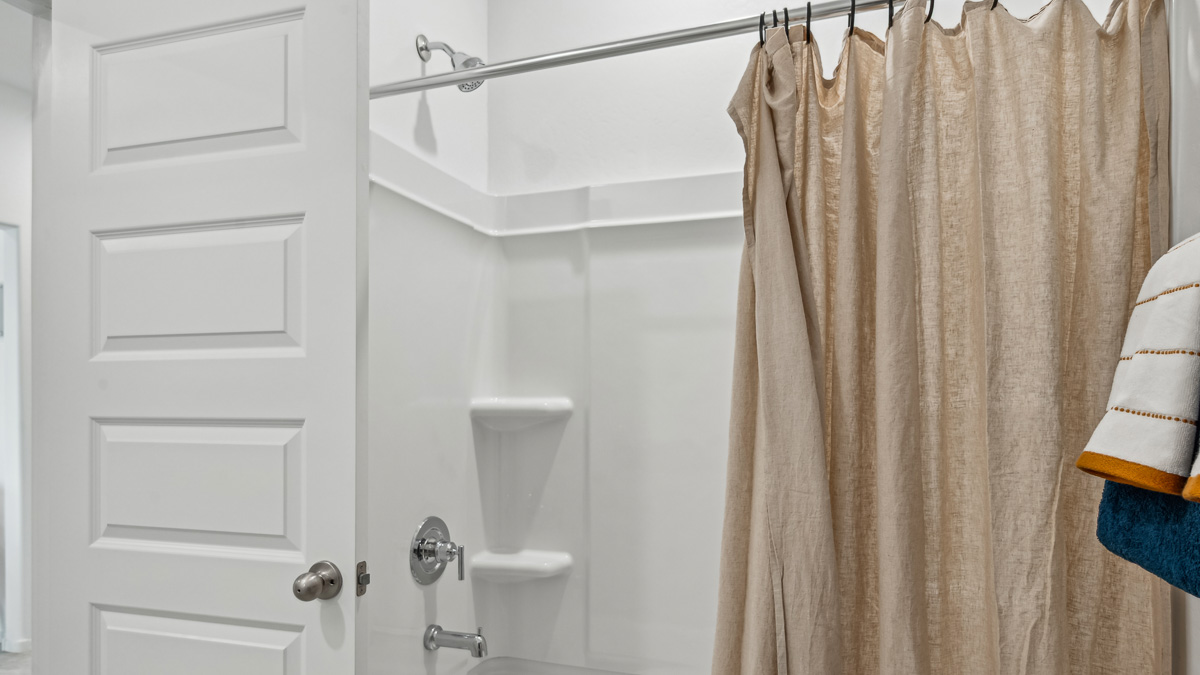guest bathroom with bathtub