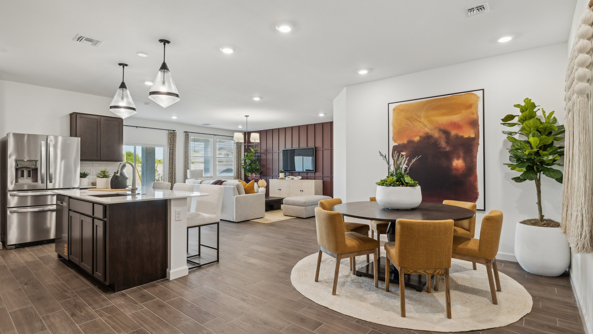 Model Dining Room and Kitchen