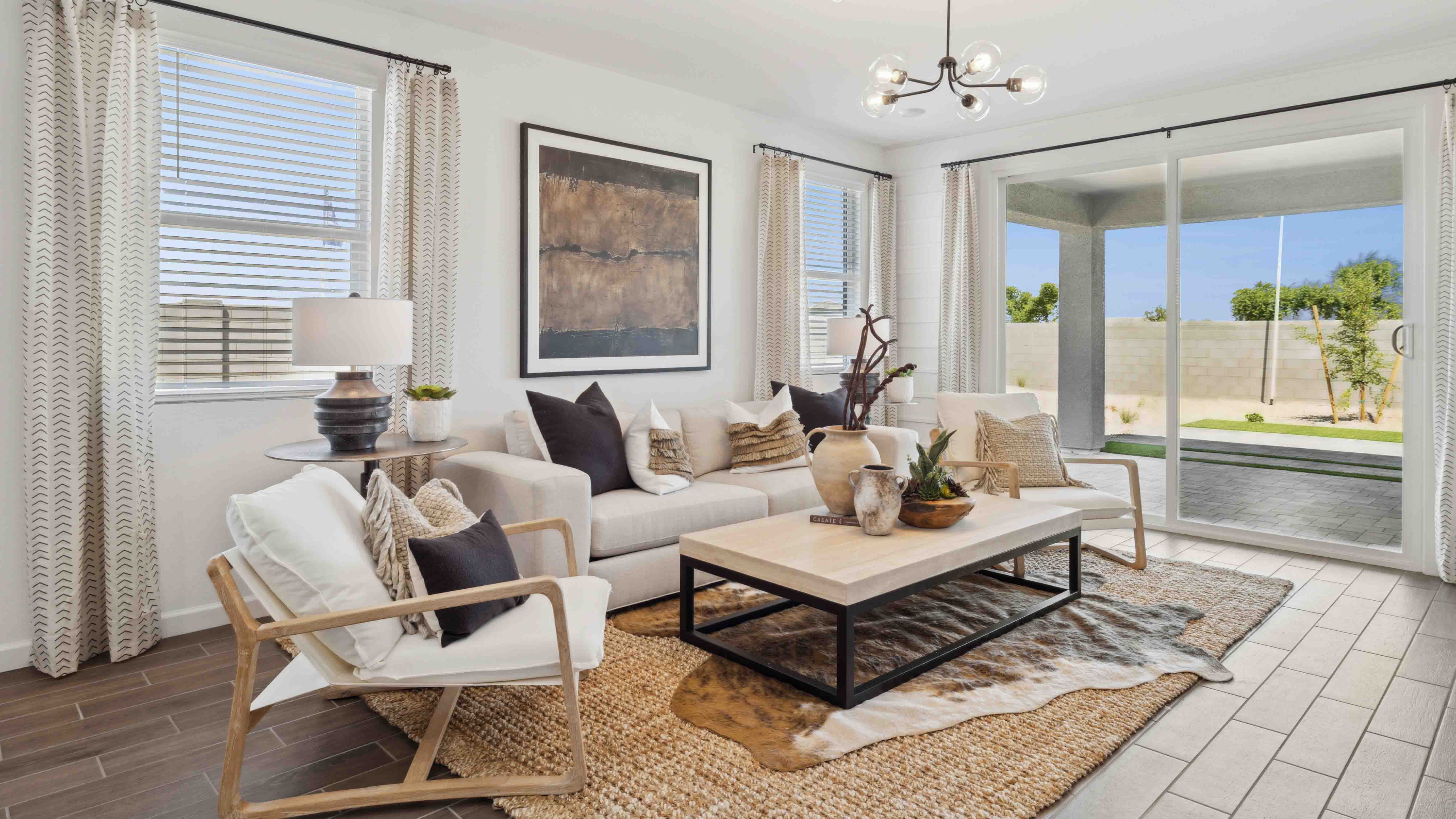 open concept living room