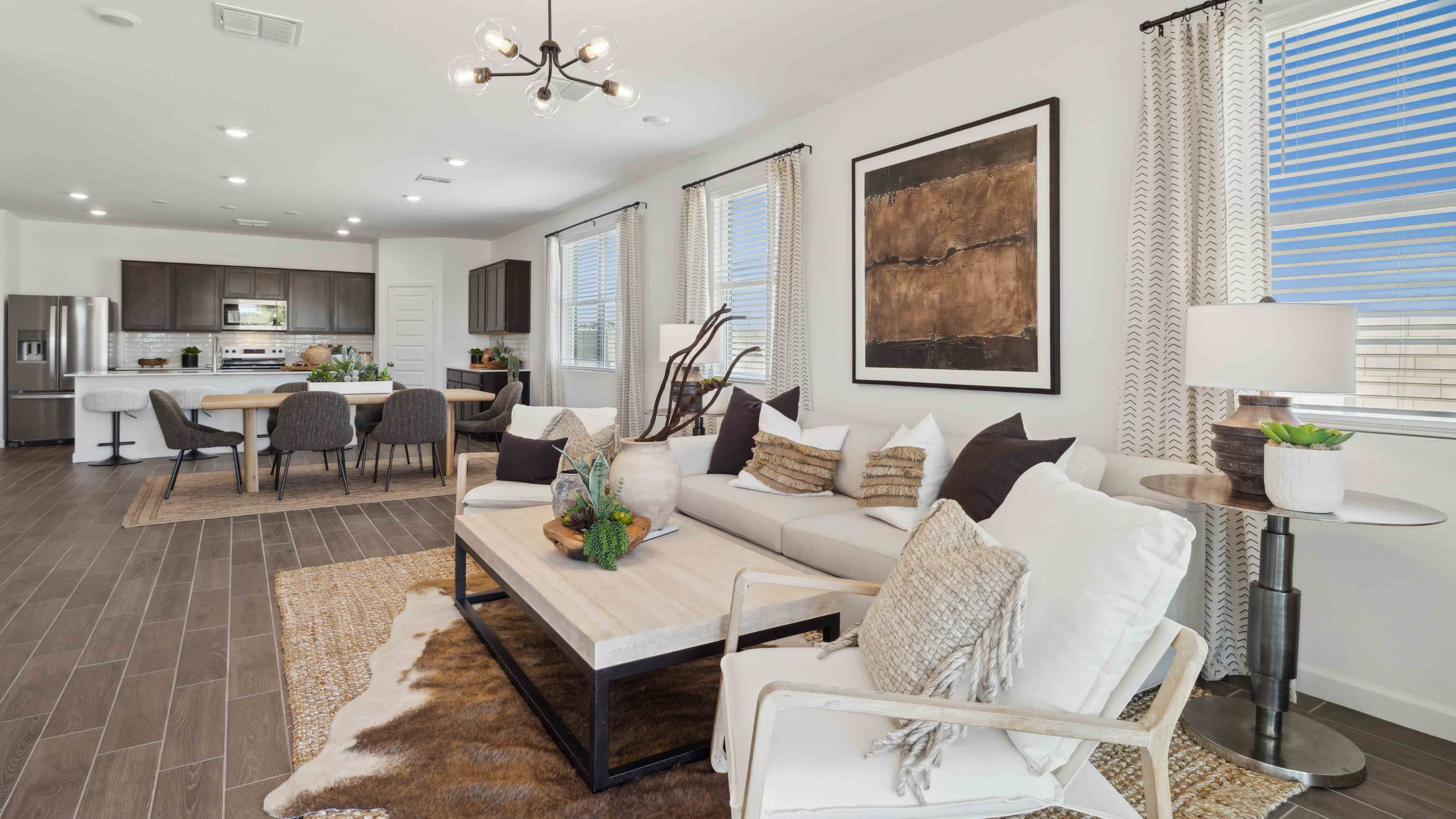 open concept living room