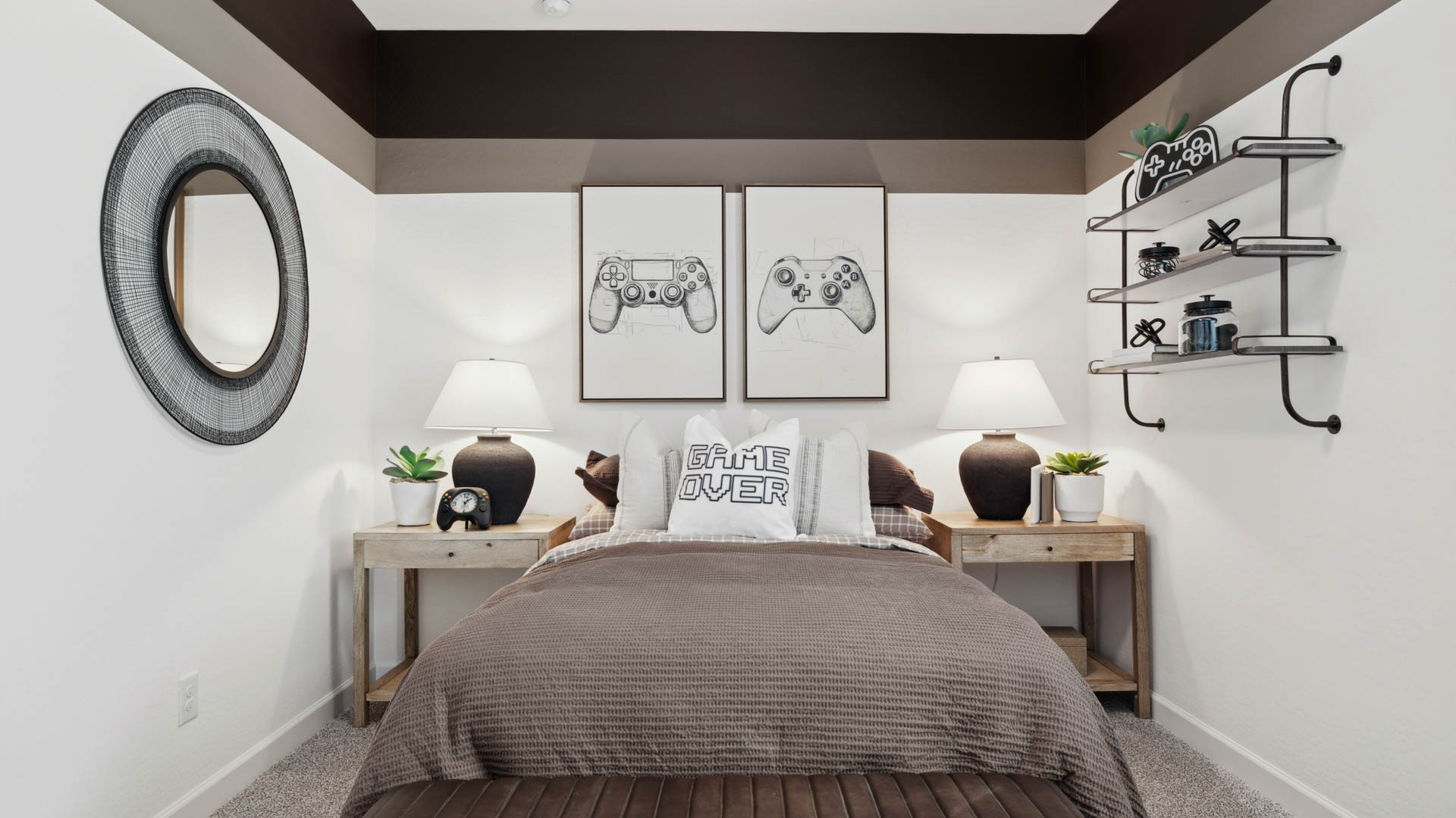 Second bedroom with large closet space.