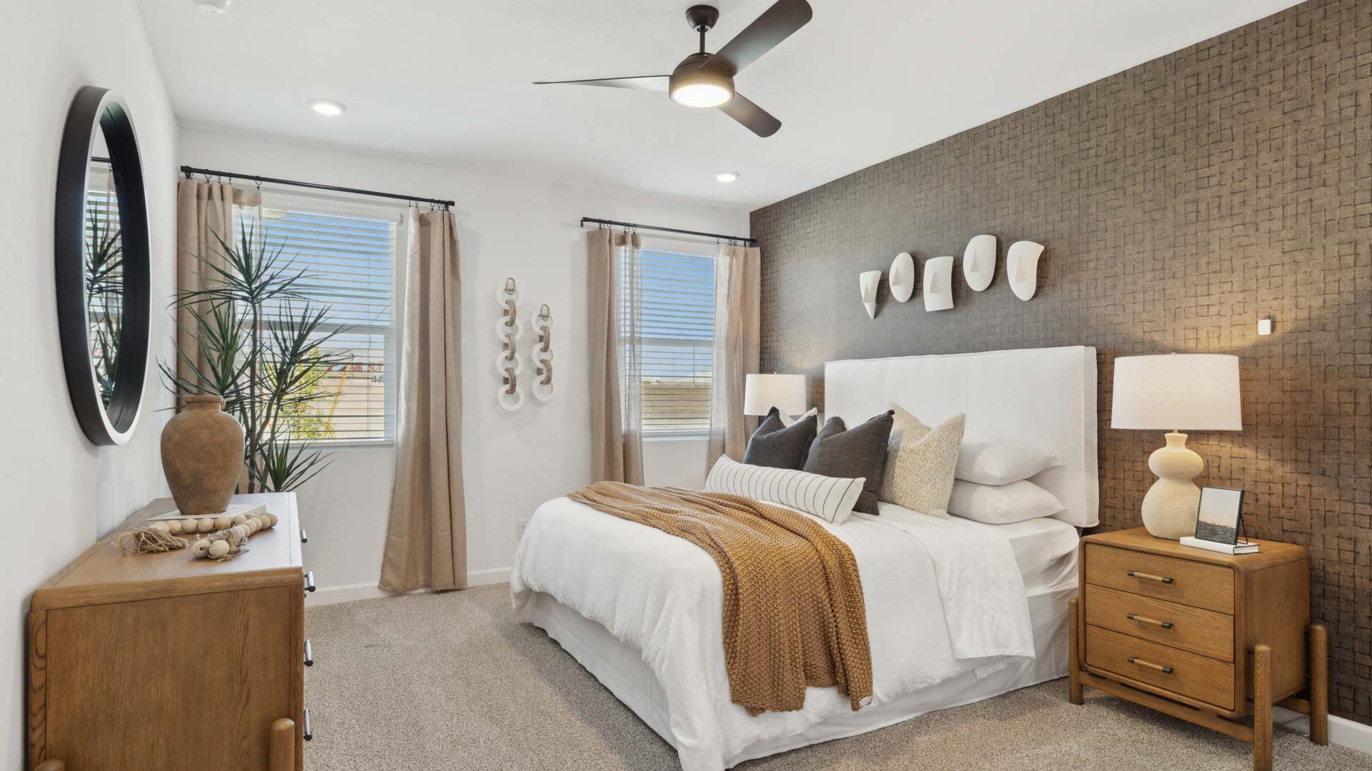Primary bedroom with walk-in closet.