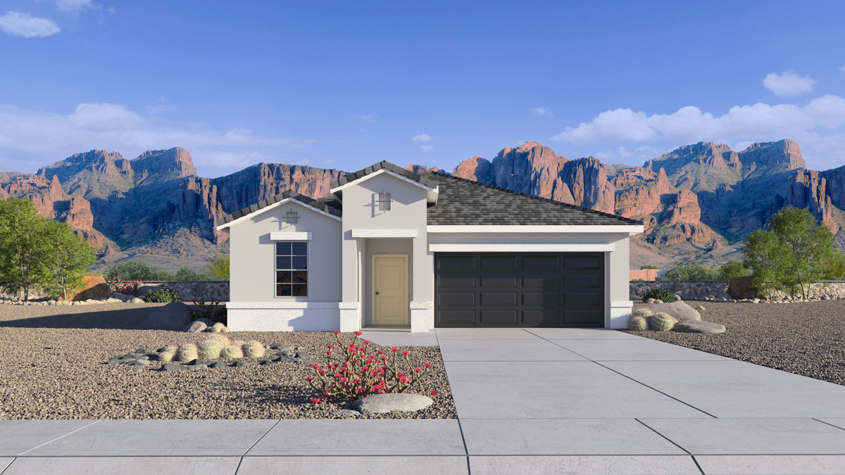 Front of home.